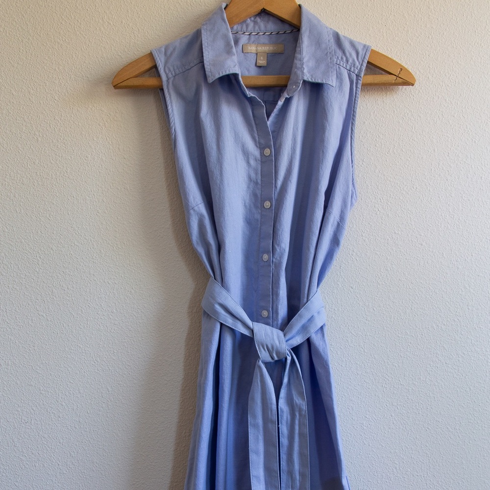 Banana Republic Cotton button down shirt dress